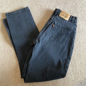 vintage style Black straight leg Levi’s 634 jeans